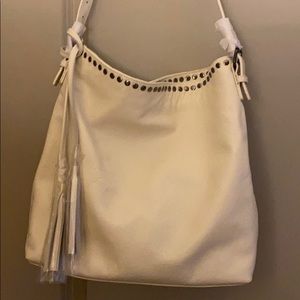 Laggos white leather never-been-used bag.